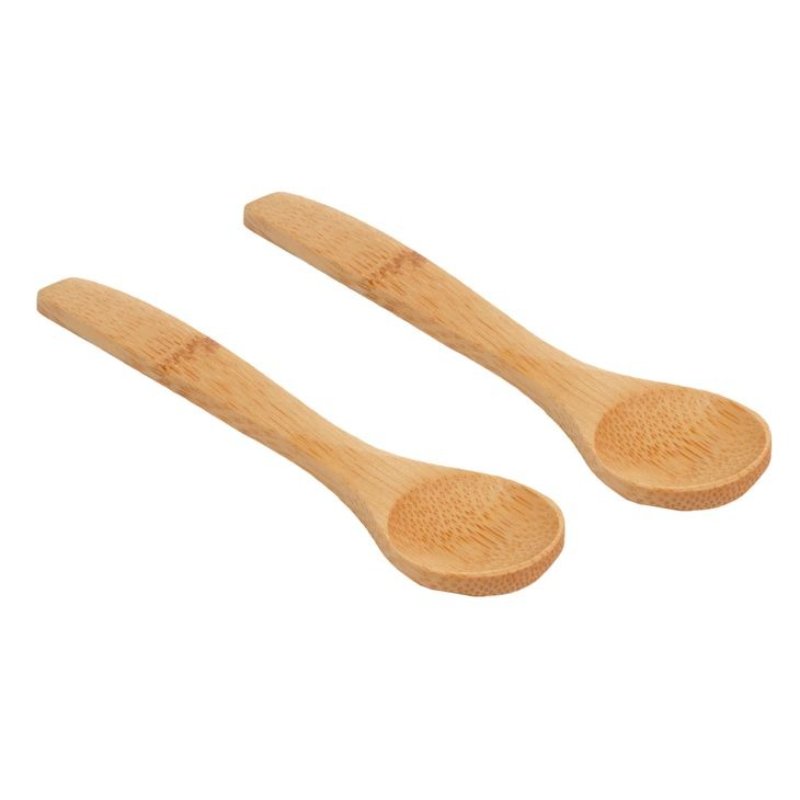 Bamboo Condiment Spoons 5 inch - Set of 2