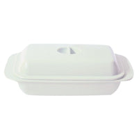 Butter Dish - White Melamine
