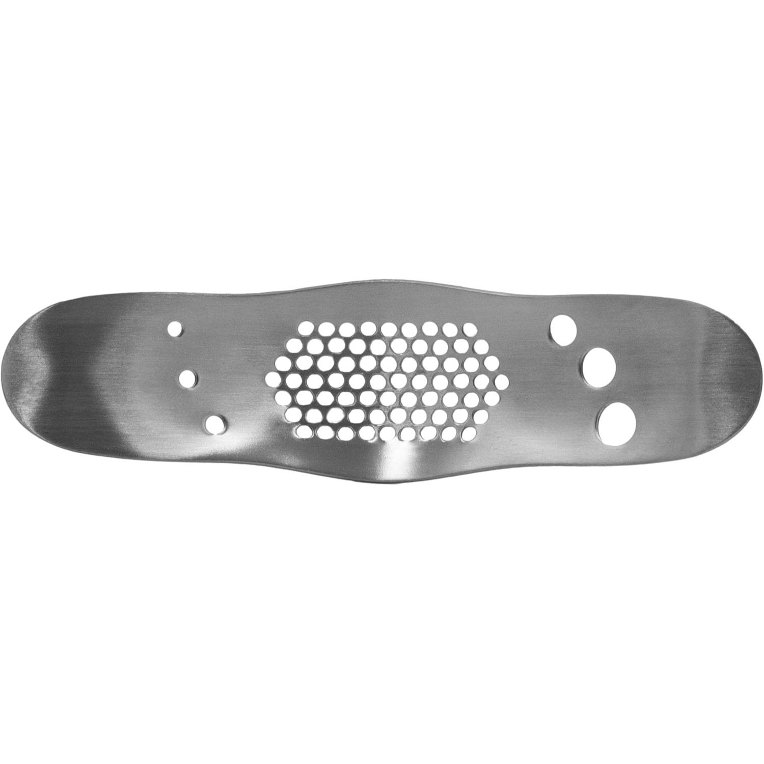 Picador de ajo de acero inoxidable con deshierbador incorporado