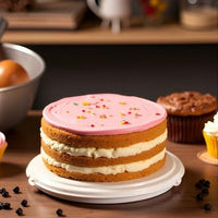 Large Portable Cake Dome Carrier with Handles - White