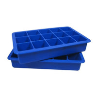 Moules à glaçons en silicone - Lot de 2 (Bleus)