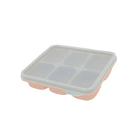 Silicone Large Ice Cube Tray with Lid - 6 Bricks