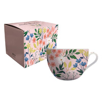 Jardin Bucolique Porcelain Bowl Mug - Pink Floral 500ml