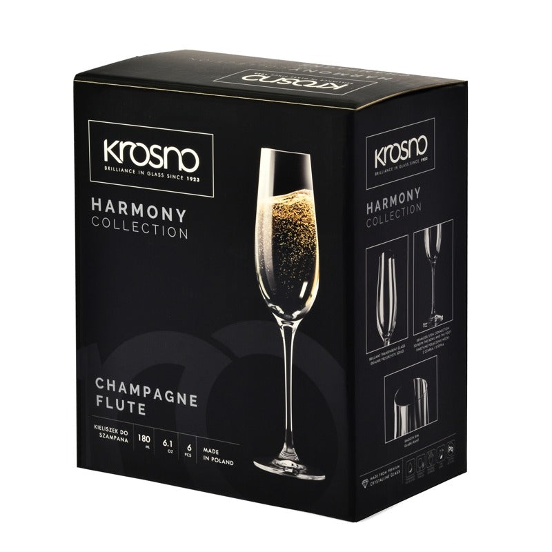 Flûtes à champagne Harmony - Lot de 6