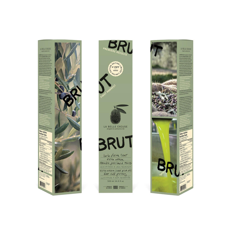 Huile d’olive Brut extra vierge (première pression à froid) 500ml