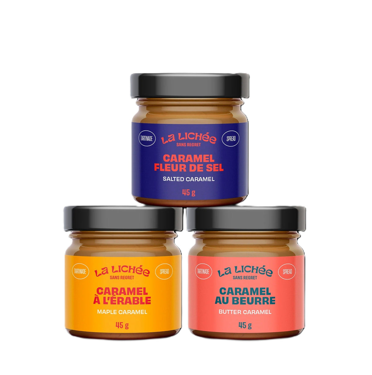 Trio of classic caramels 3x45g