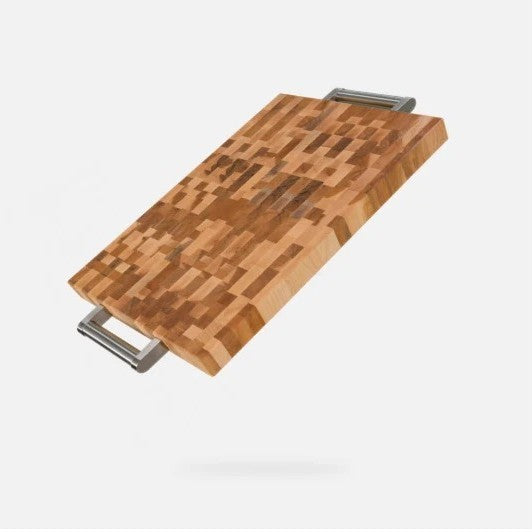 Maple End-Grain Butcher Block with Handle 13x18x1.25 inch