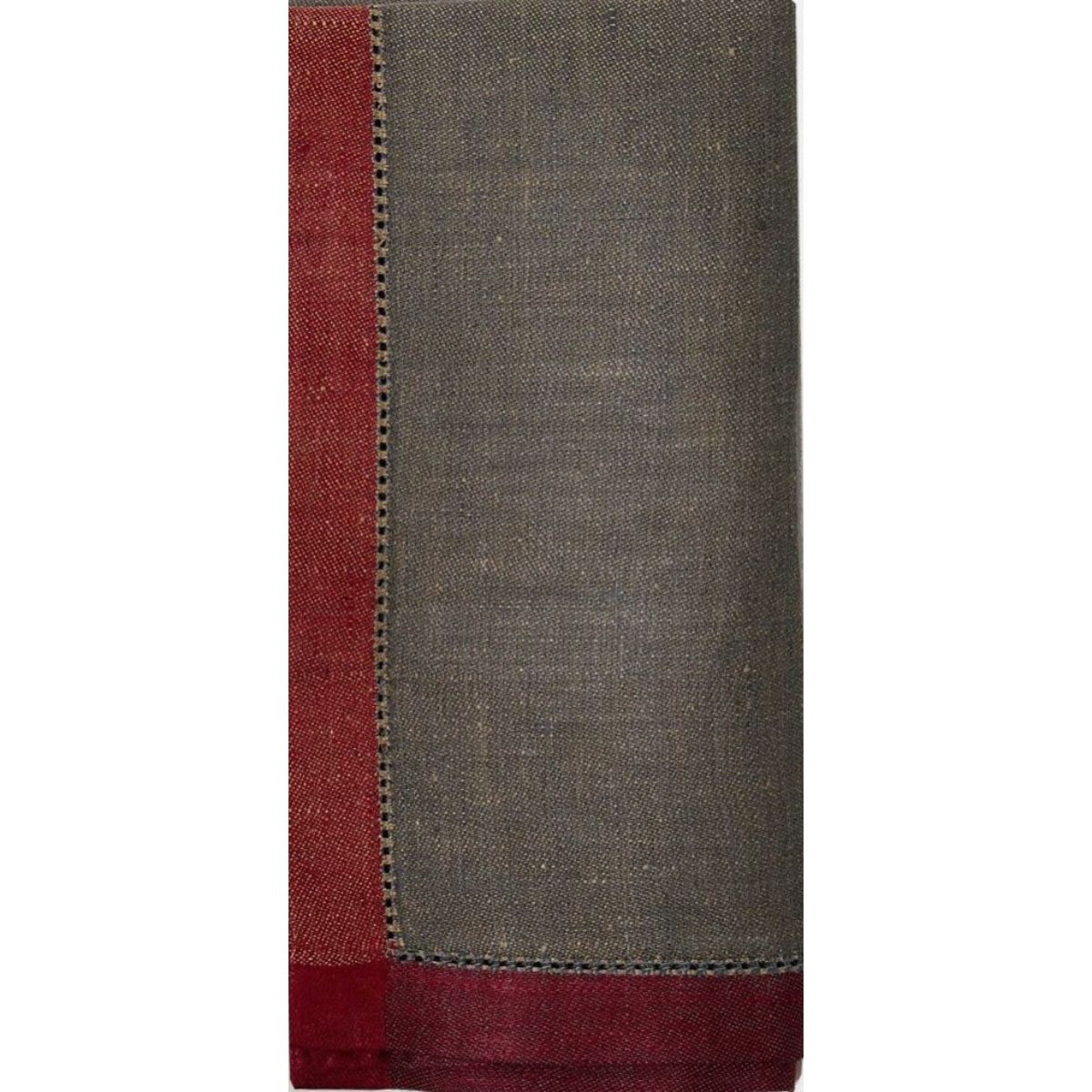 Versailles Napkins in Smoke Grey and Gold - Set of 4