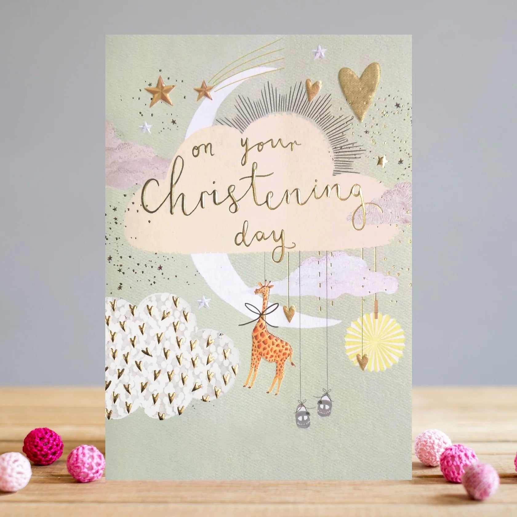 "On Your Christening Day" Greeting Card 5" x 7"