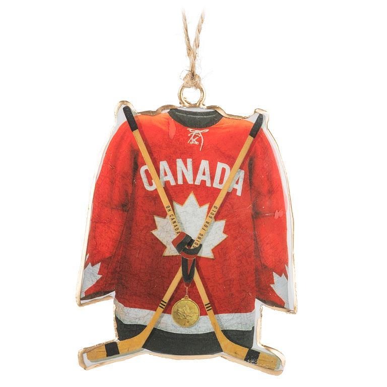 Adorno de camiseta de hockey