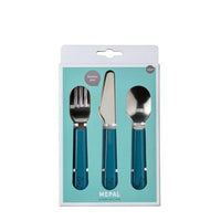 MIO 3-Piece Children's Cutlery Set - Deep Blue