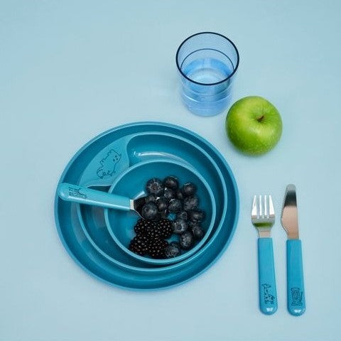 MIO 3-Piece Children's Cutlery Set - Deep Blue
