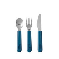MIO 3-Piece Children's Cutlery Set - Deep Blue
