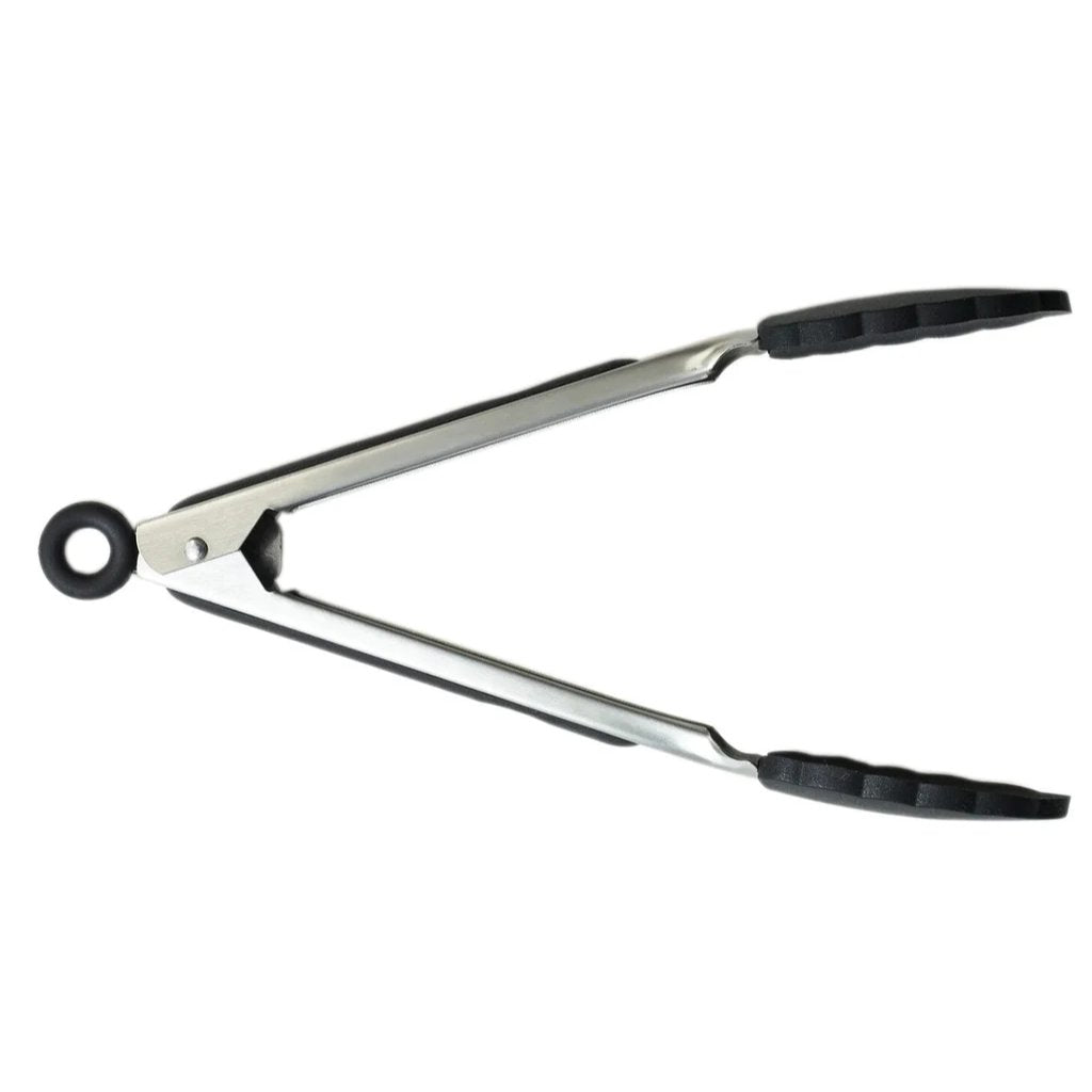 9" Stainless Steel Locking Tongs with Silicone