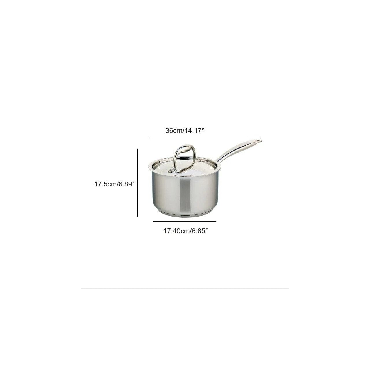 Meyer Accolade Stainless Steel 2L Saucepan with cover