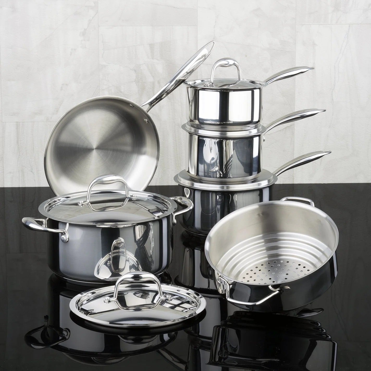 Accolade Stainless Steel Cookware 11-Piece Set