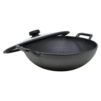 Meyer Cast Iron 30cm4.7L Kadai with lid