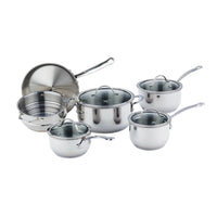 Meyer Nouvelle Stainless Steel 10-Piece Set