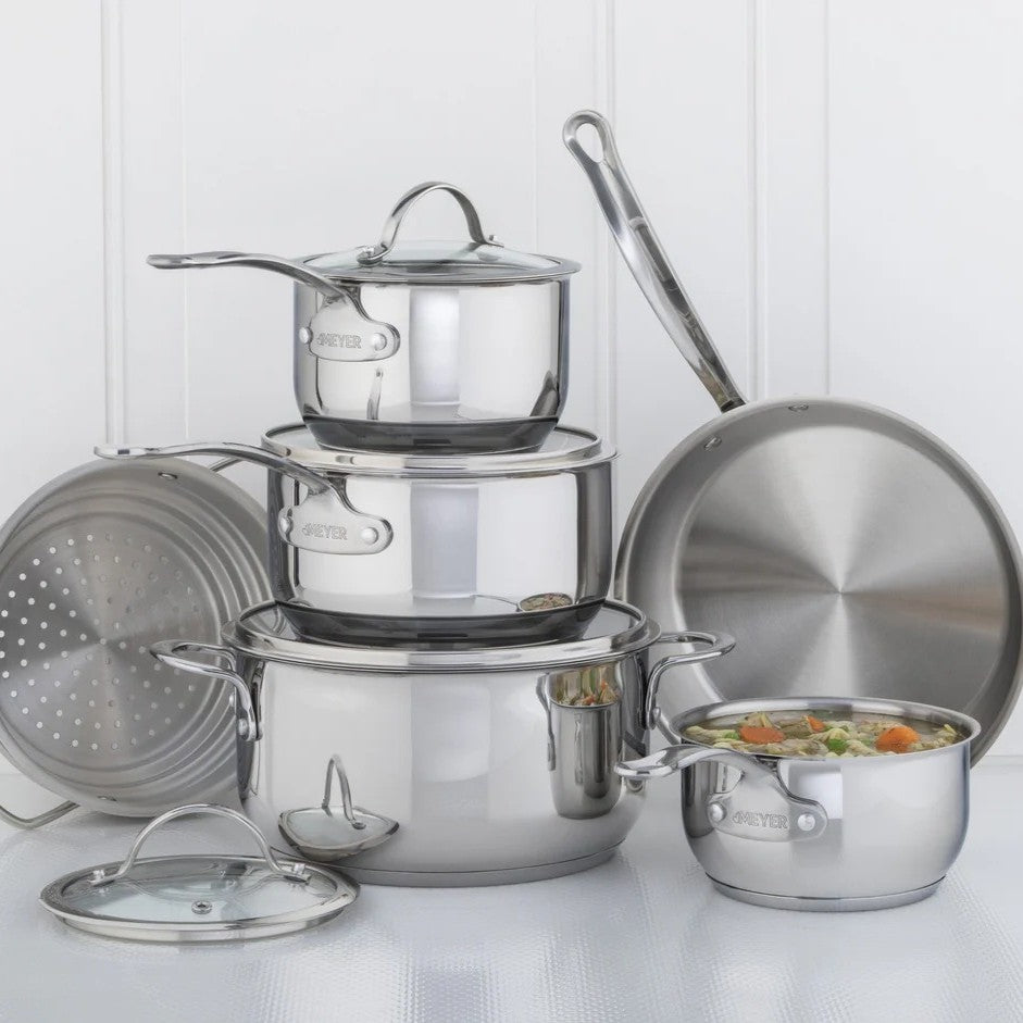 Meyer Nouvelle Stainless Steel 10-Piece Set