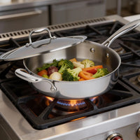 SuperSteel Tri-Ply Clad Stainless Steel 4.2L Saute Pan with Cover