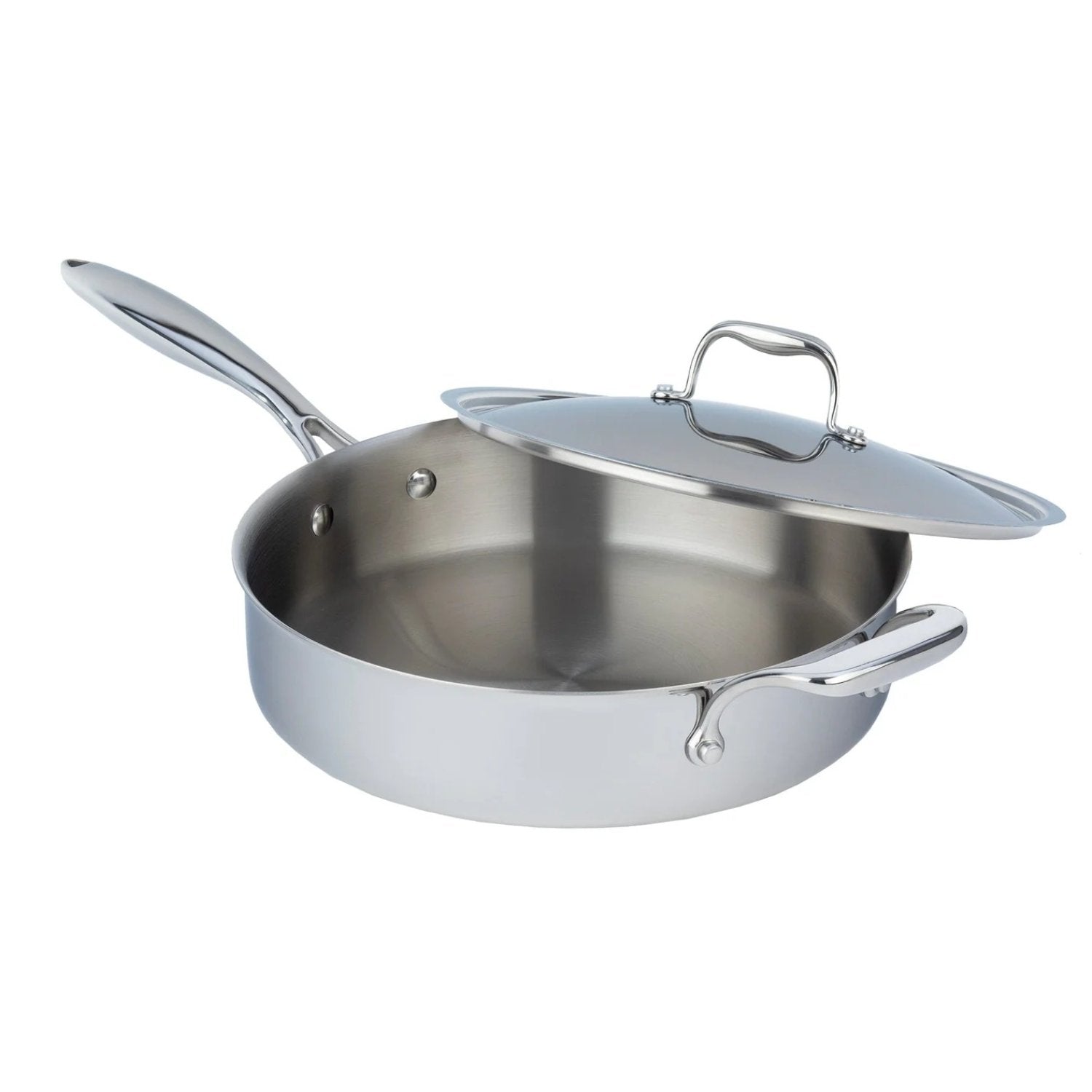 SuperSteel Tri-Ply Clad Stainless Steel 4.2L Saute Pan with Cover