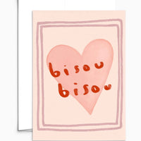 Bisou Bisou Greeting Card