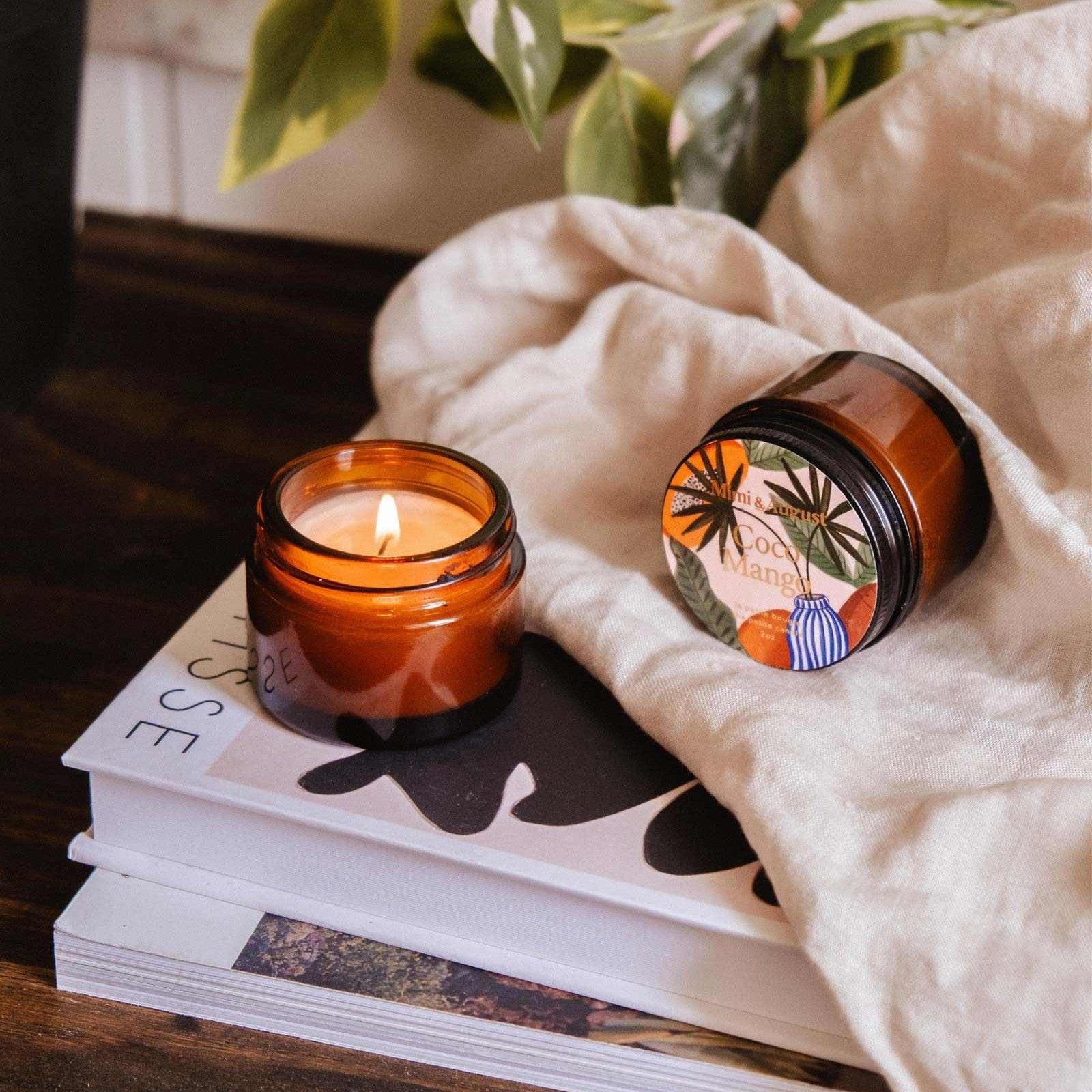 Vela de coco y mango de 2 oz