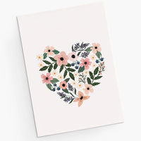 Heart Full Of Flowers Greeting Card
