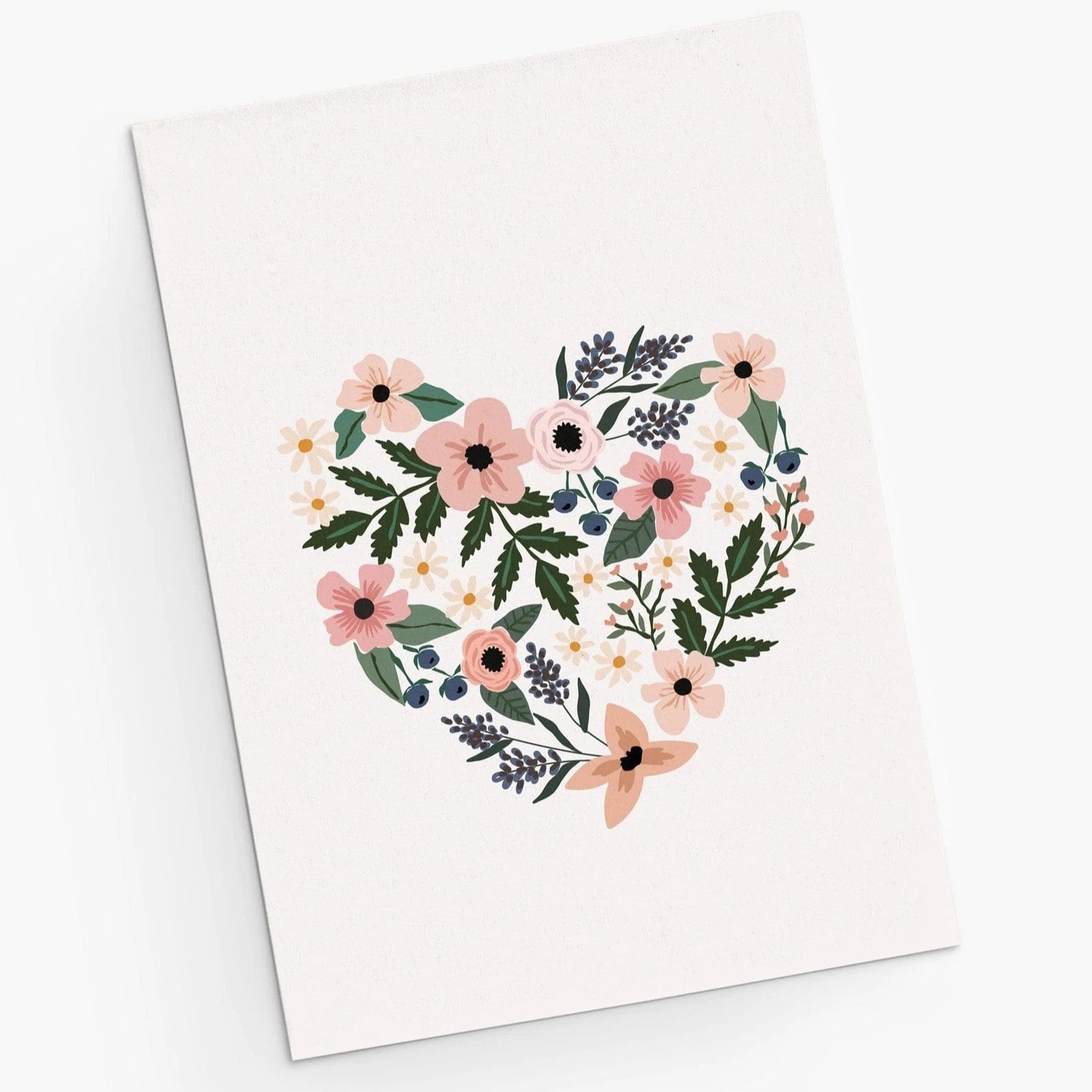 Heart Full Of Flowers Greeting Card