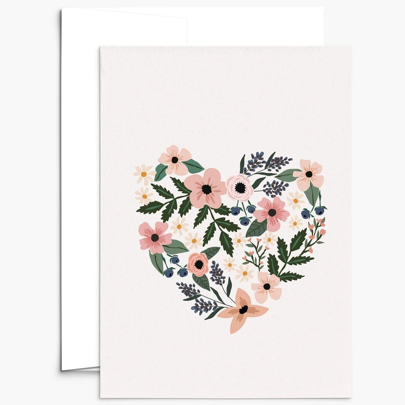 Heart Full Of Flowers Greeting Card
