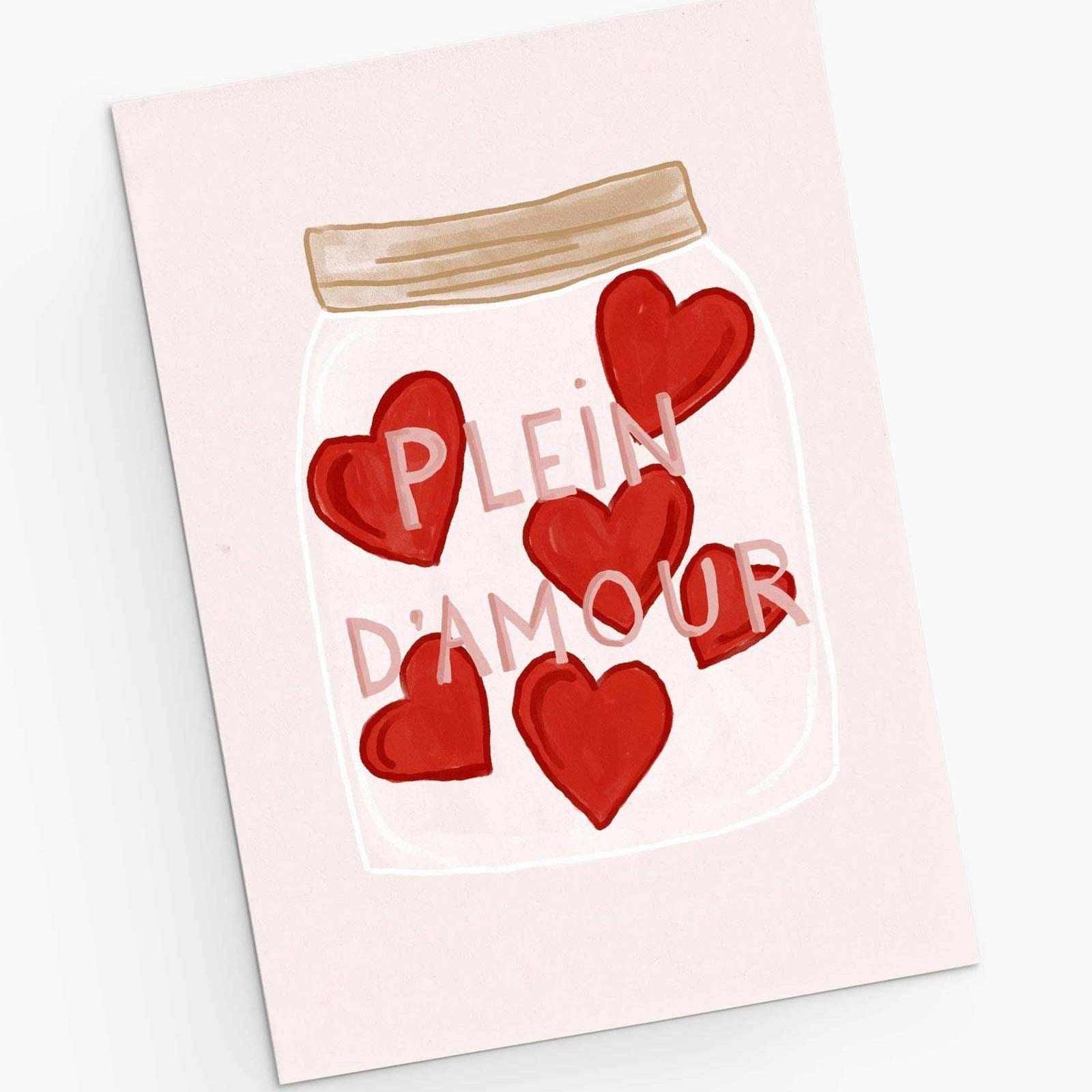 Plein d'amour Greeting Card
