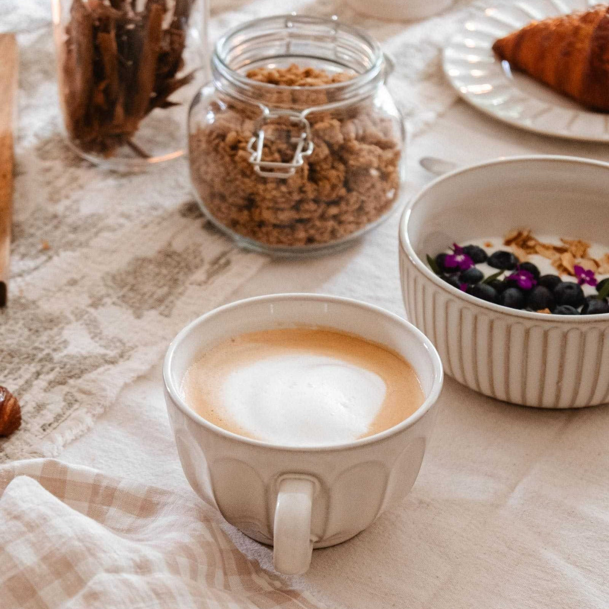 The Large Fluted Ceramic Mug