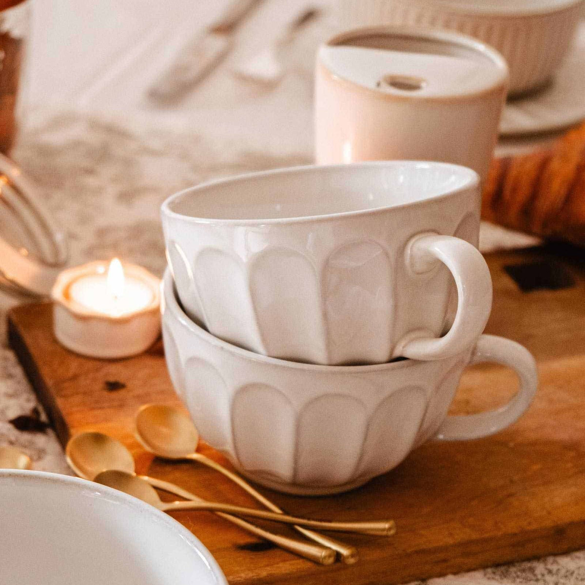 The Large Fluted Ceramic Mug