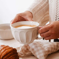 The Large Fluted Ceramic Mug