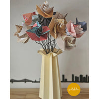 Origami Rose Bouquet & Paper Vase