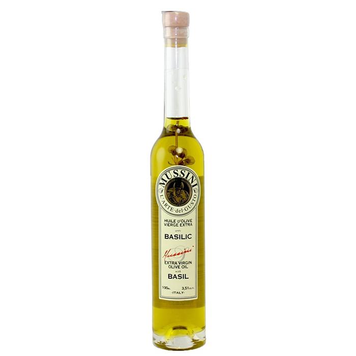 Huile d'olive extra vierge au basilic 100ml