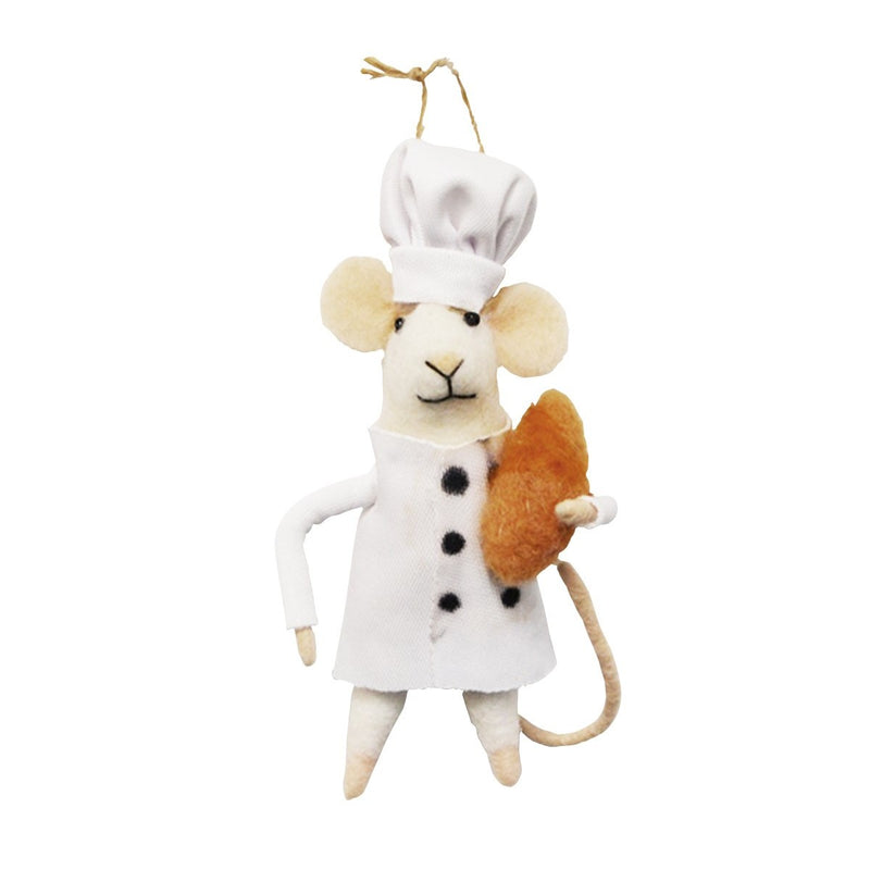 Felt Mouse Baker Ornament