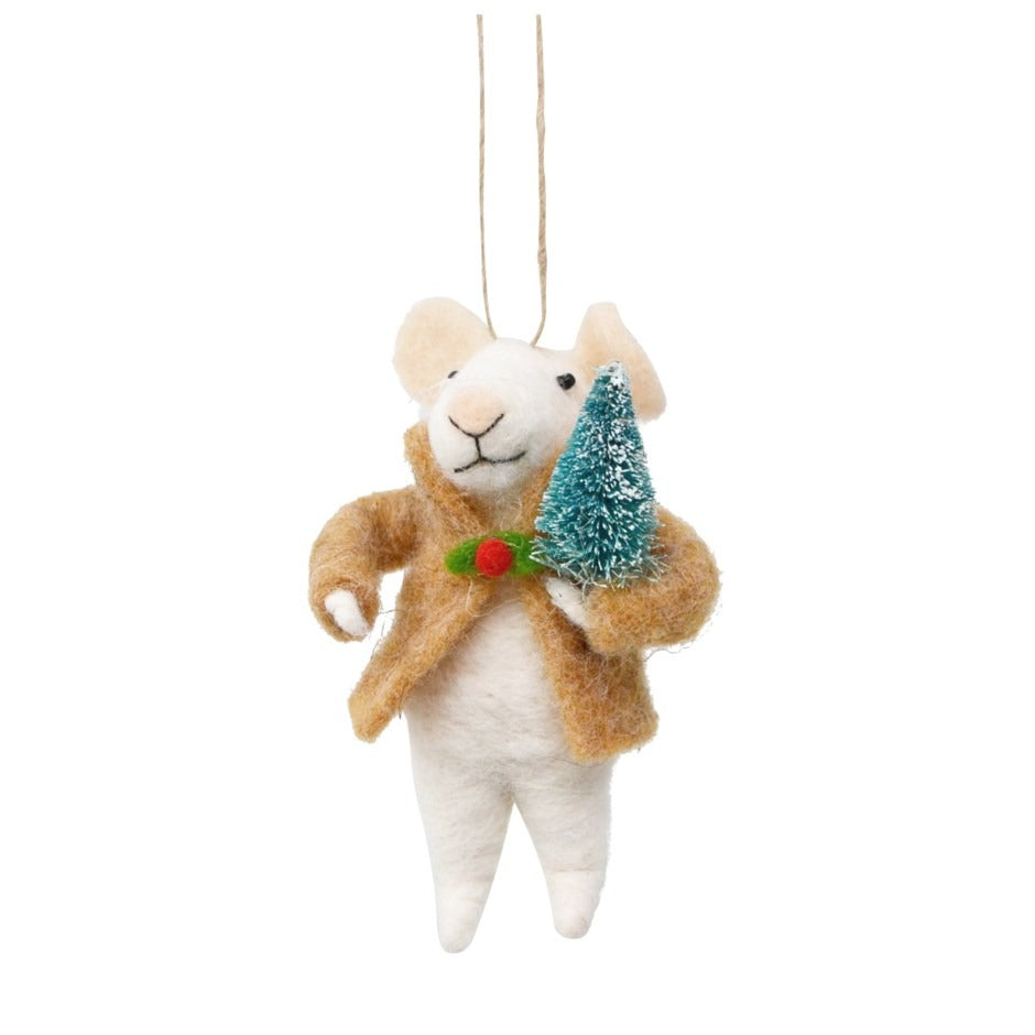 Felt Mouse Tree Ornament