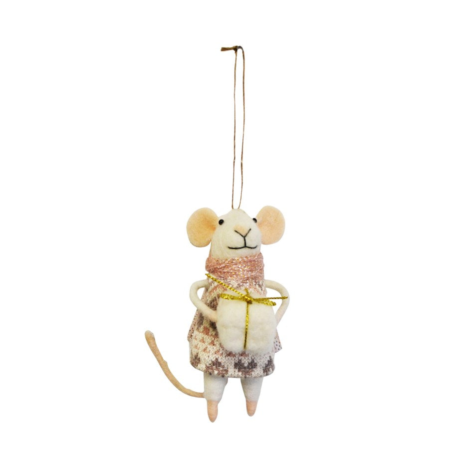 Felt Mouse Ornament Princess Gift – Holiday Décor gift Montreal Villeray Urban Palate