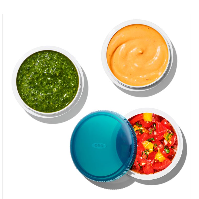 Set of 3 Leakproof Condiment Keepers