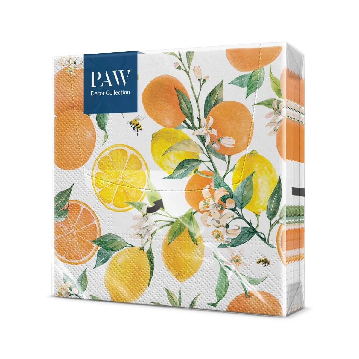 3-Ply Paper Napkins - Citrus with Bees