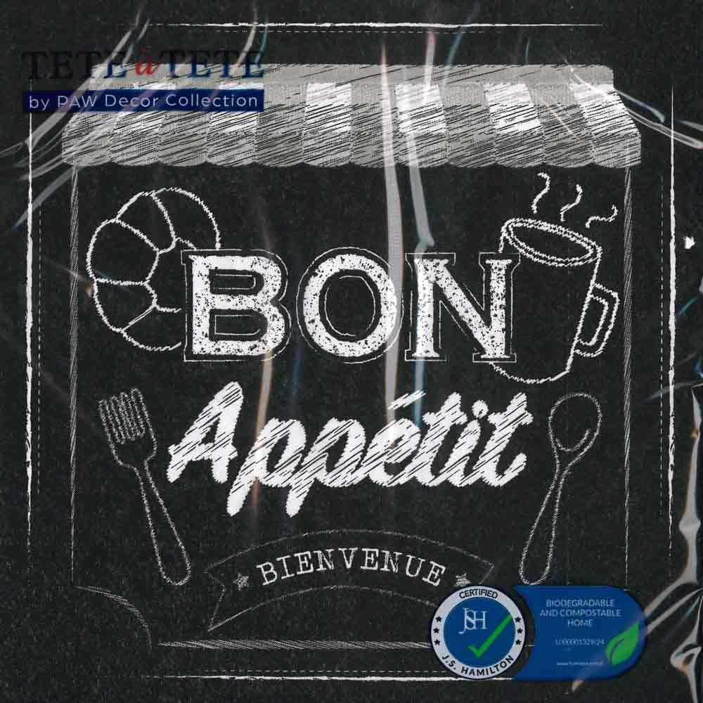3-Ply Paper Napkins - Bon Appétit