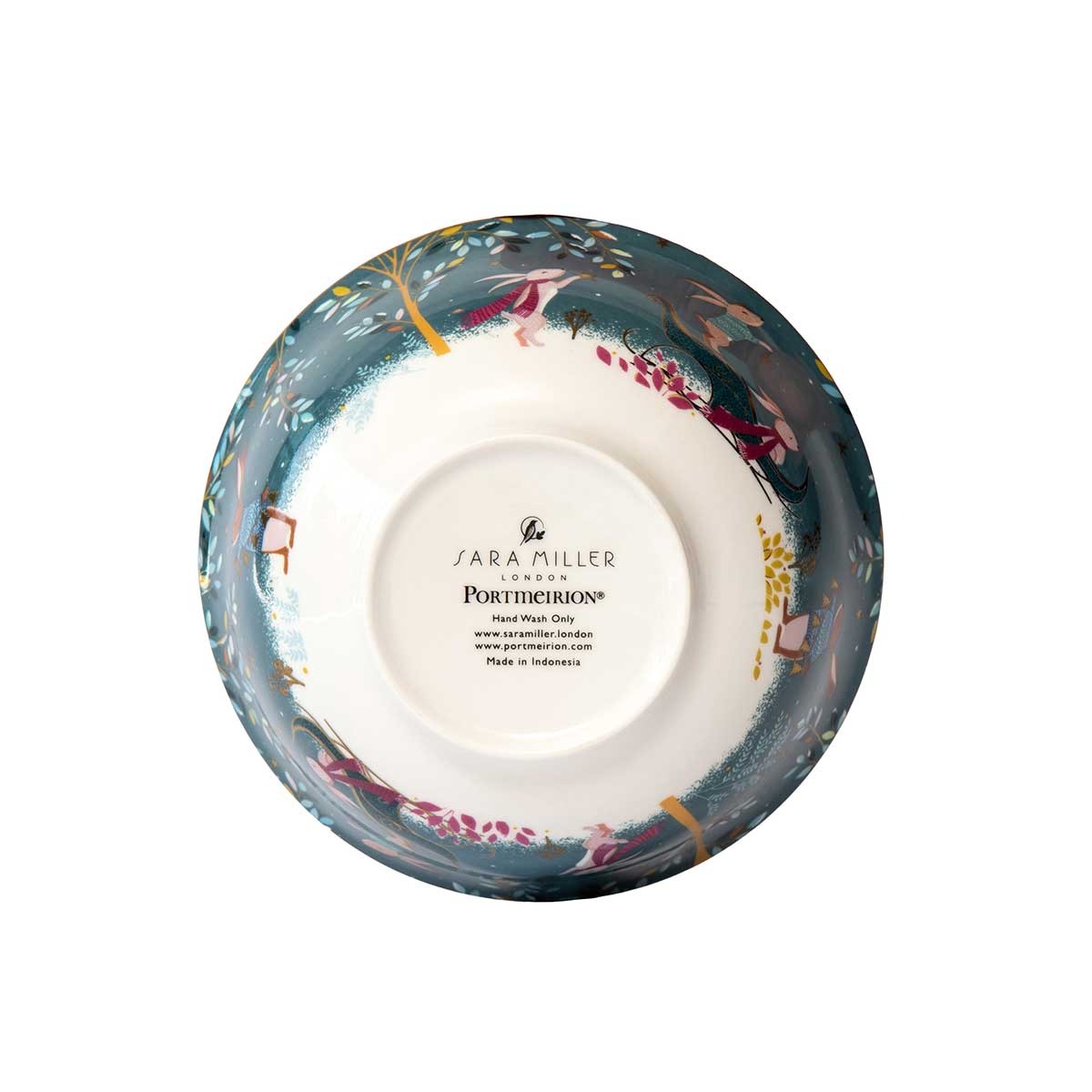 Sara Miller Woodland Tales Candy Bowl - Rabbit Sleigh