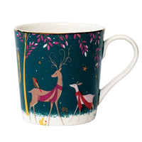 Sara Miller Woodland Tales Deer & Robin Mug