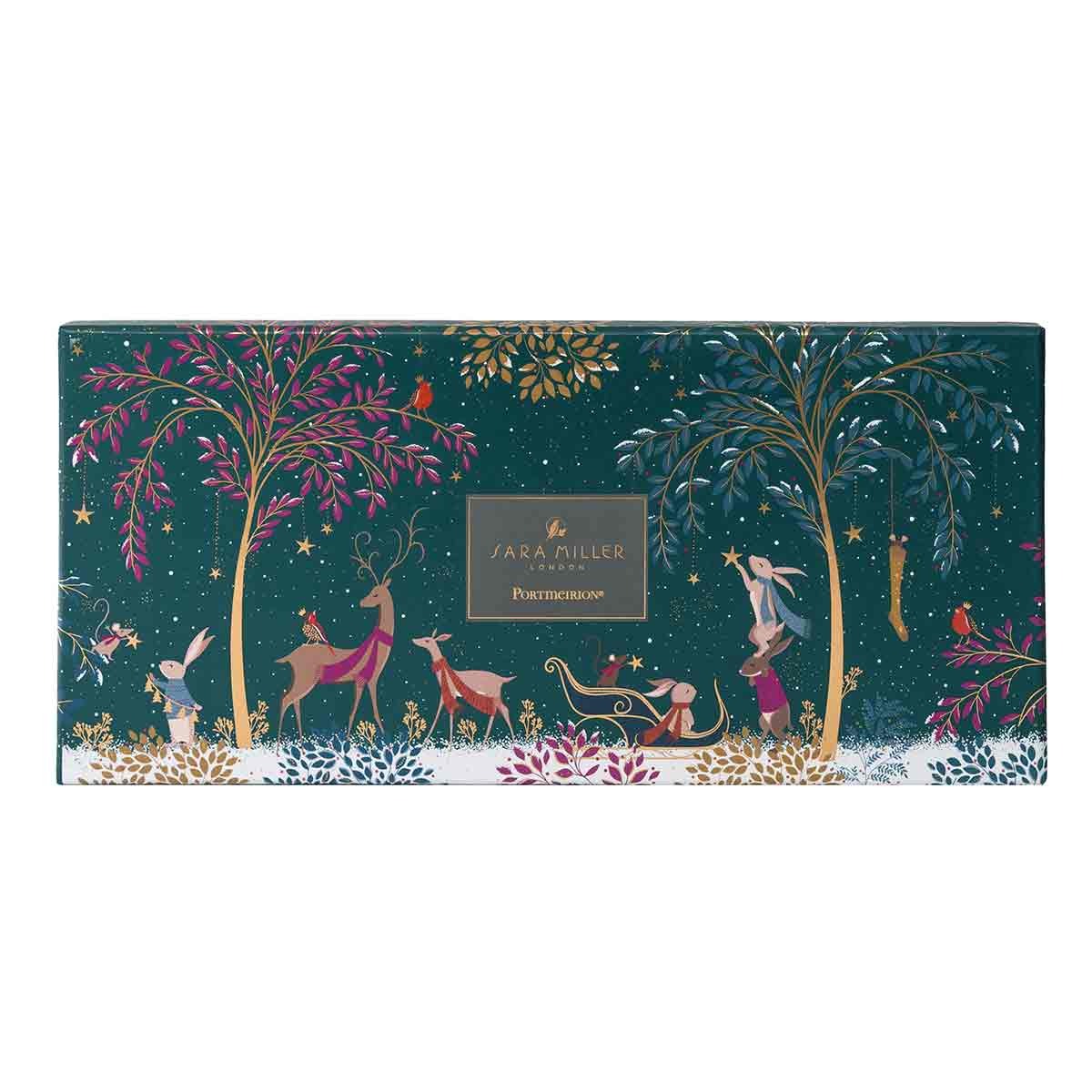 Sara Miller Woodland Tales Sandwich Tray - Deer & Robin