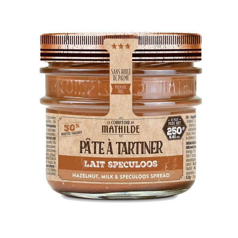 Crema de avellanas, leche y speculoos 250g