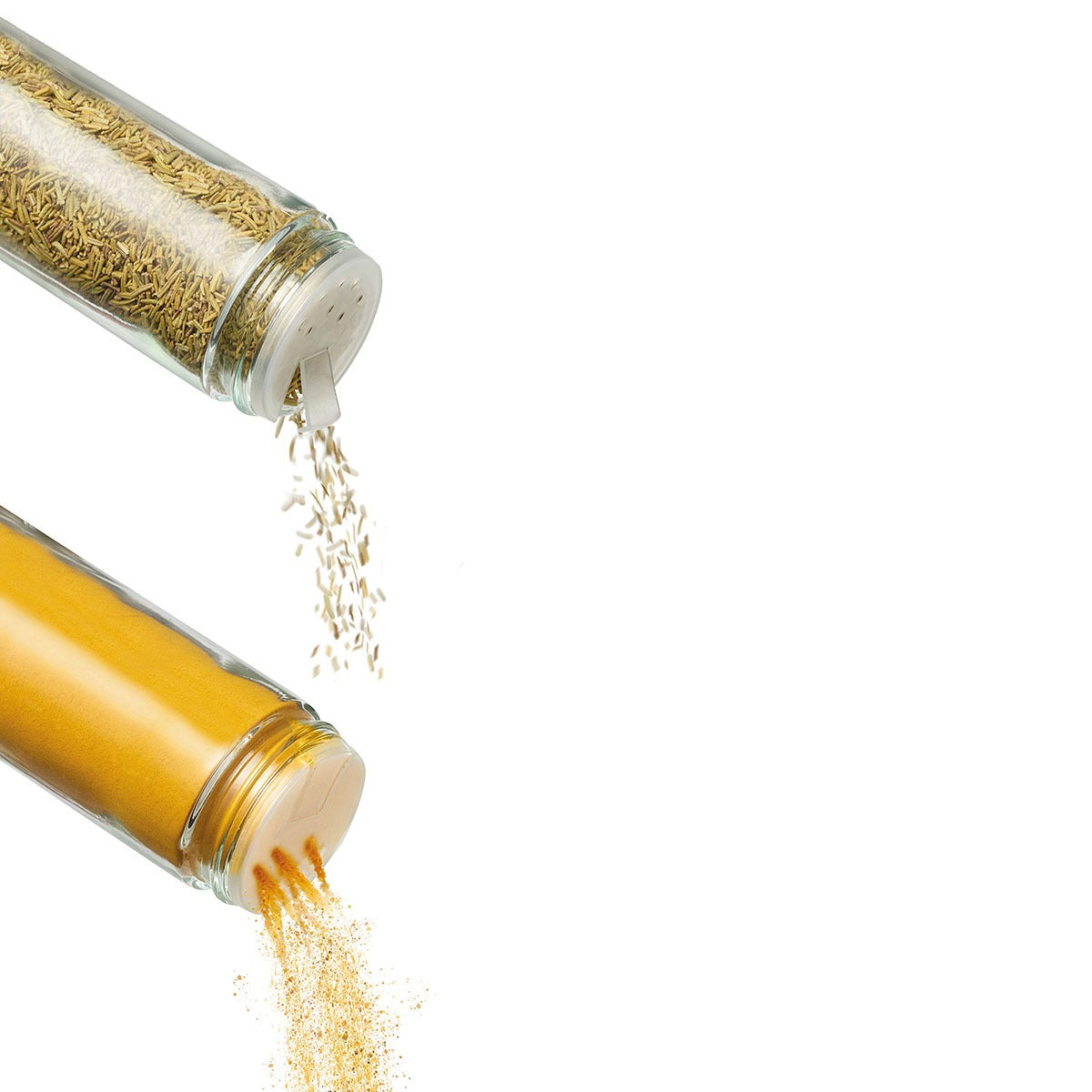 Glass Spice Jars - Set of 4