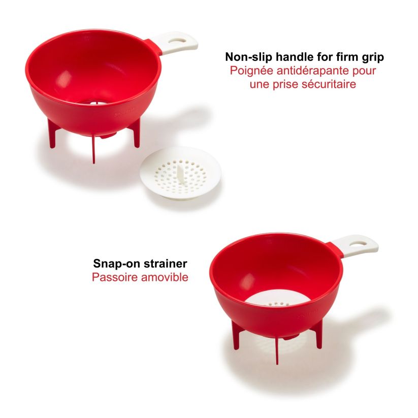 Entonnoir et passoire à conserves