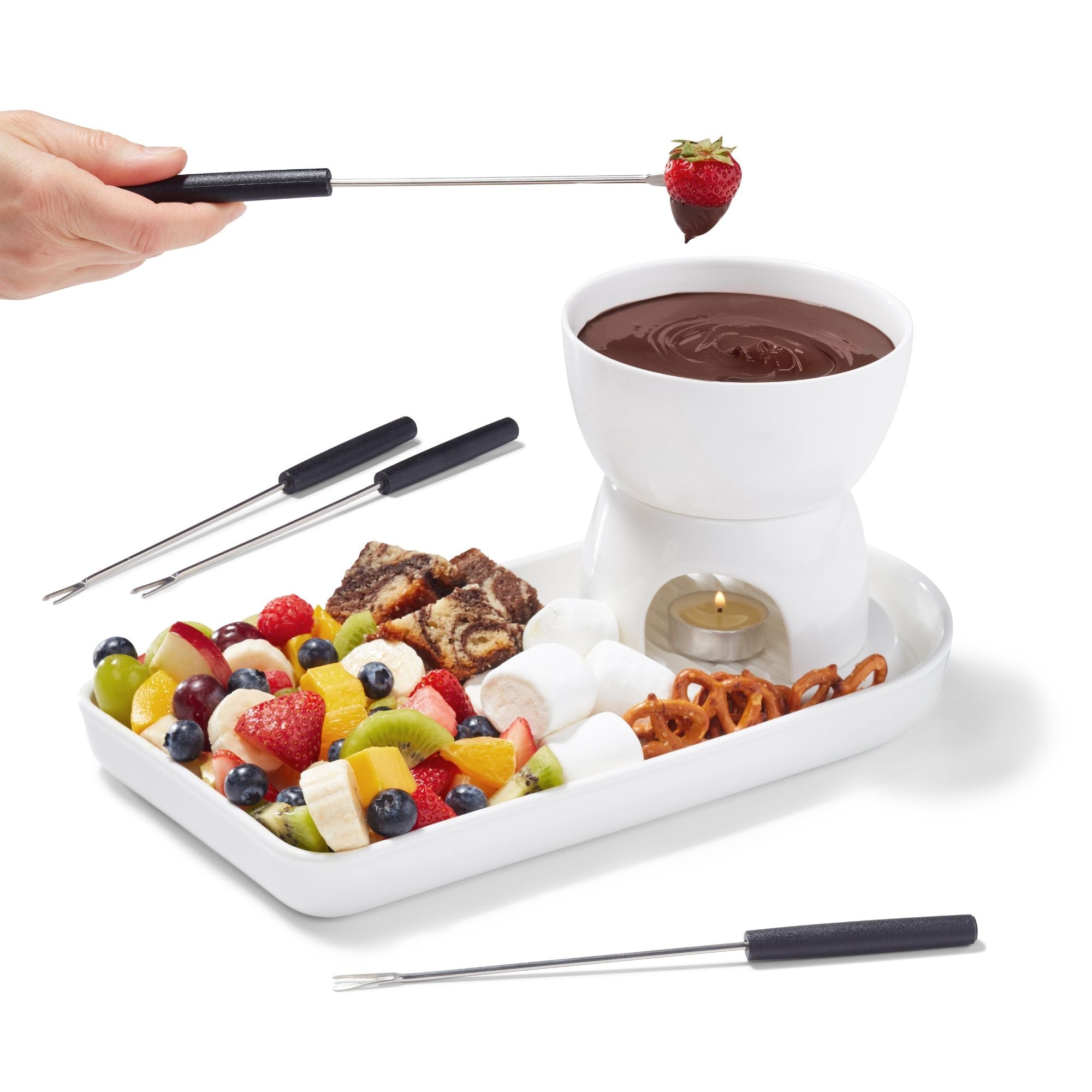 Juego de fondue de chocolate