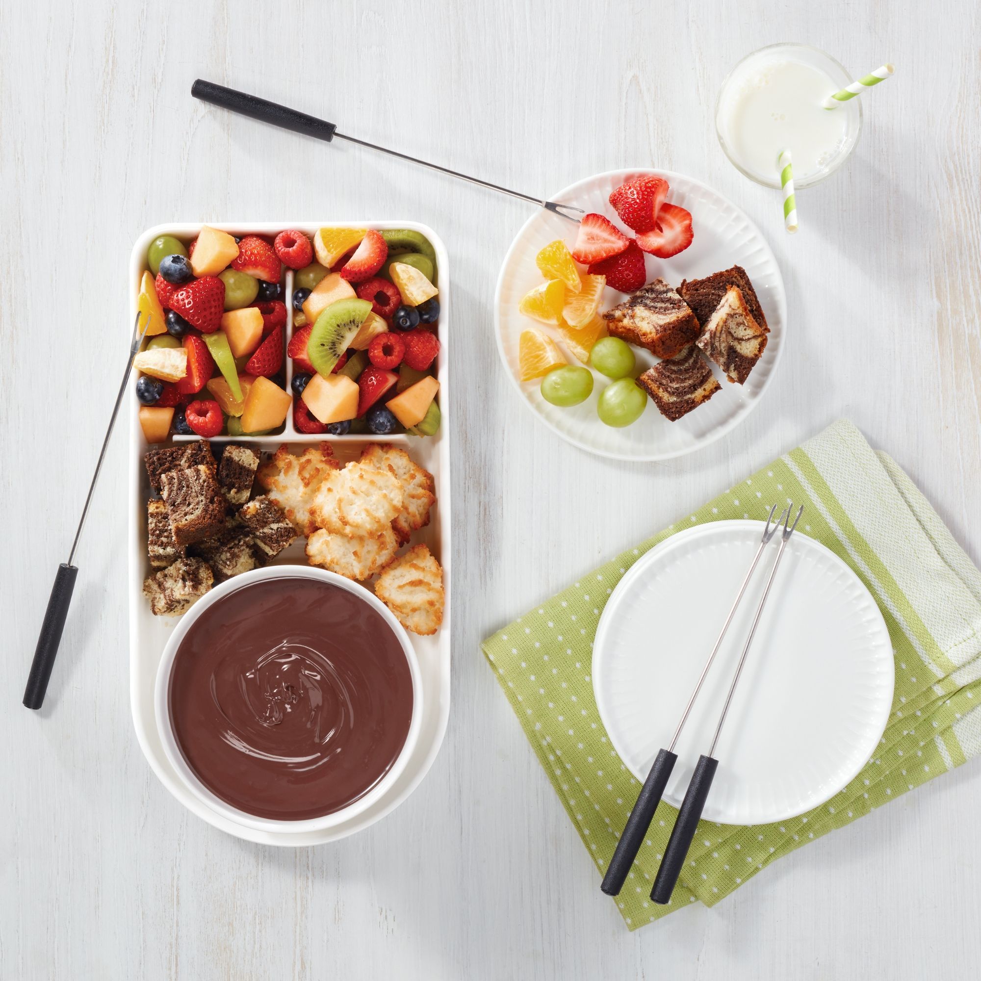Juego de fondue de chocolate